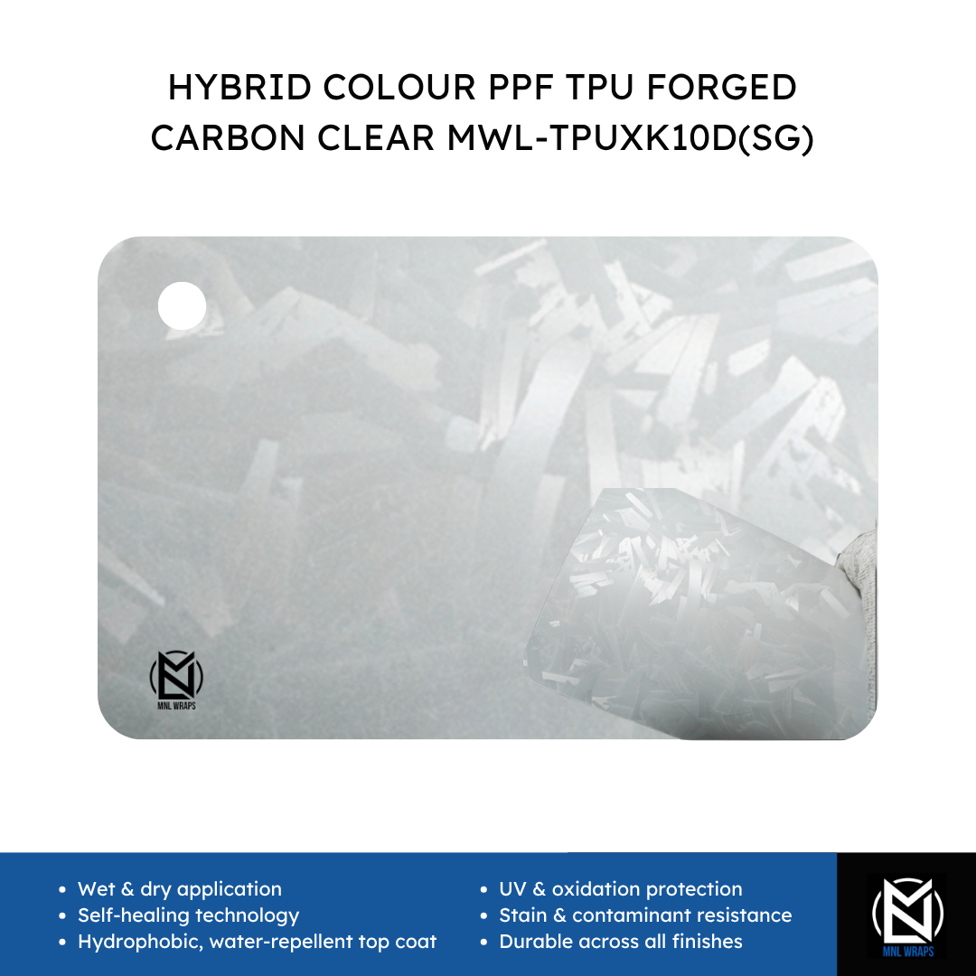 HYBRID COLOUR PPF TPU FORGED CARBON CLEAR MWL-TPUXK10D(SG)