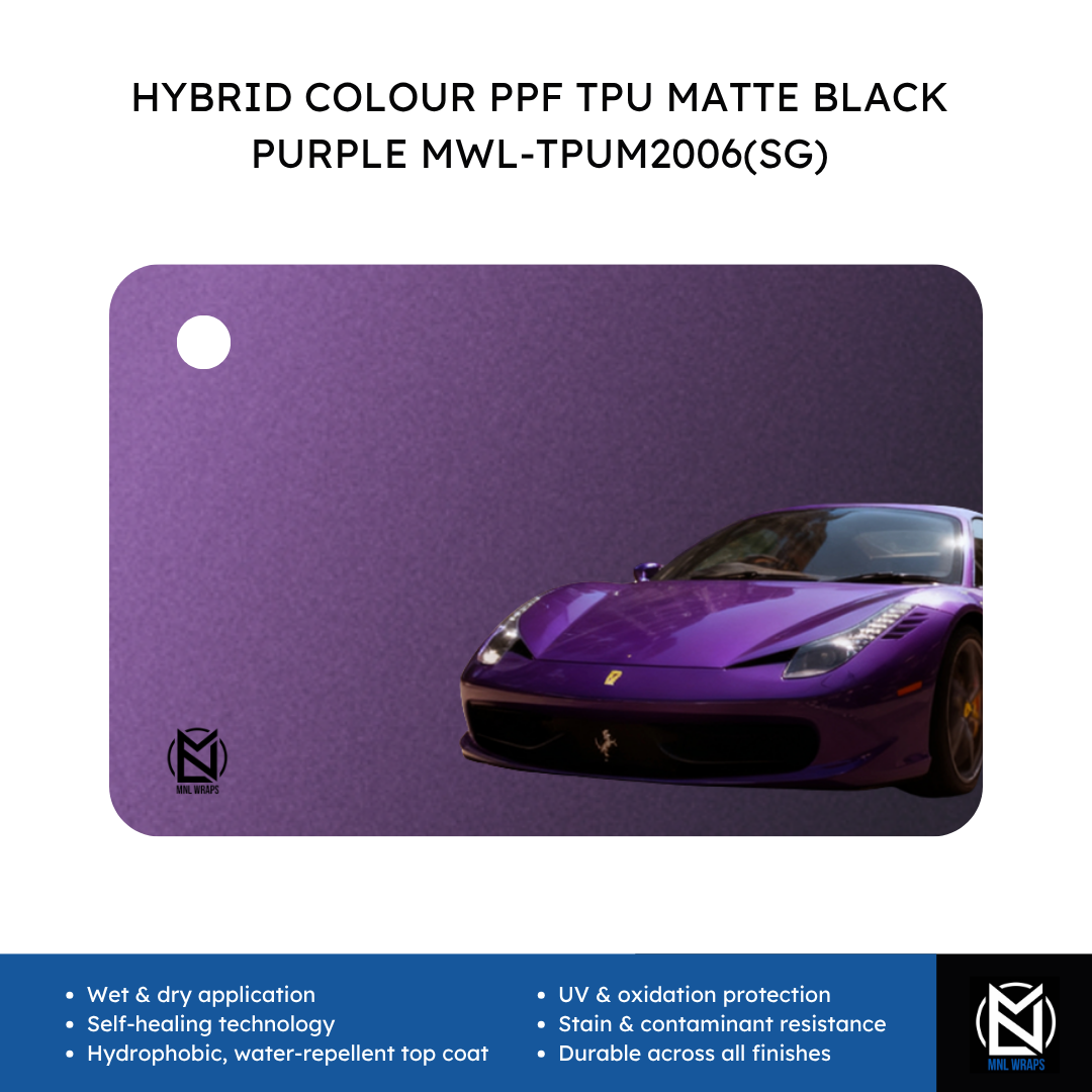 HYBRID COLOUR PPF TPU MATTE BLACK PURPLE MWL-TPUM2006(SG)