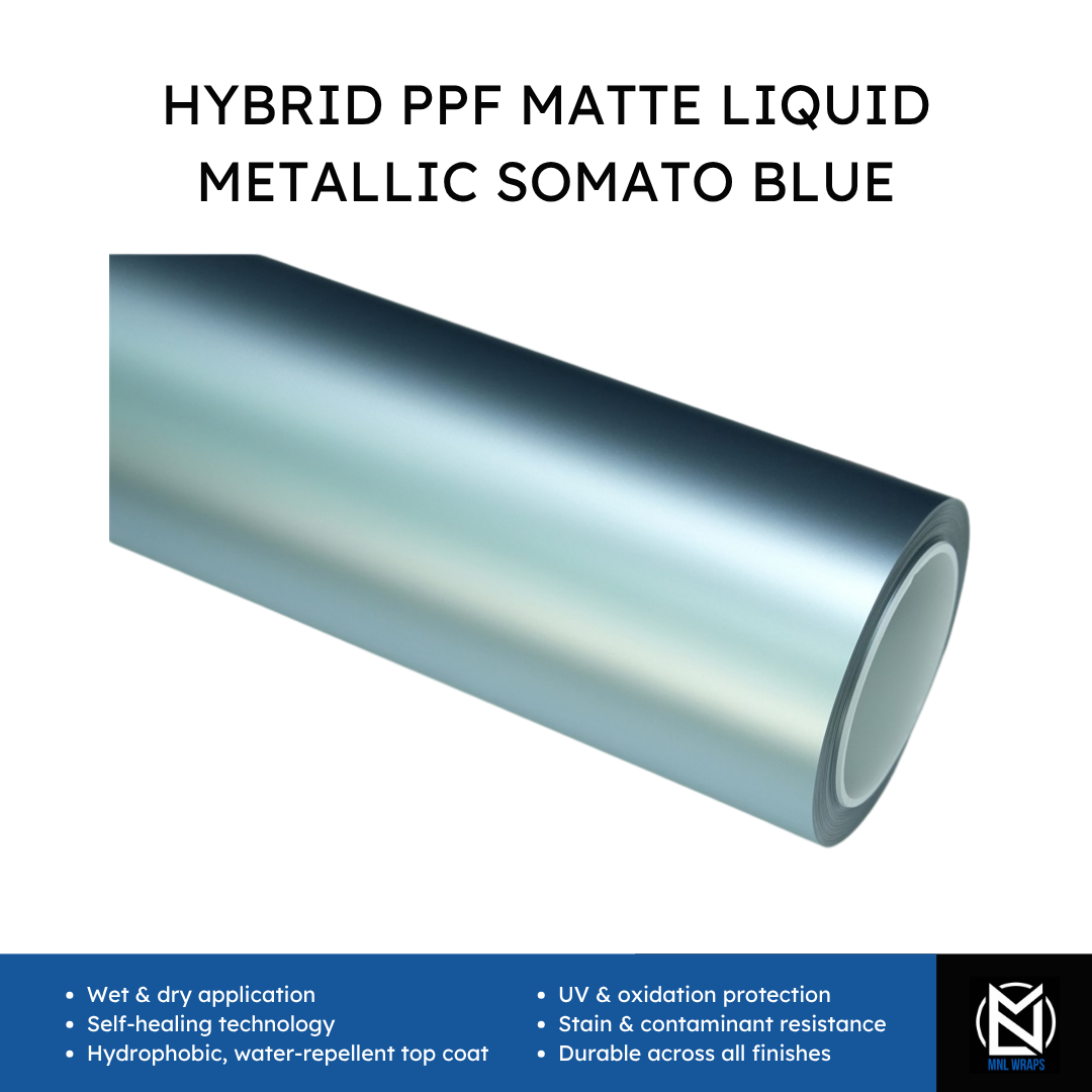 Hybrid PPF Matte Liquid Metallic Somato Blue