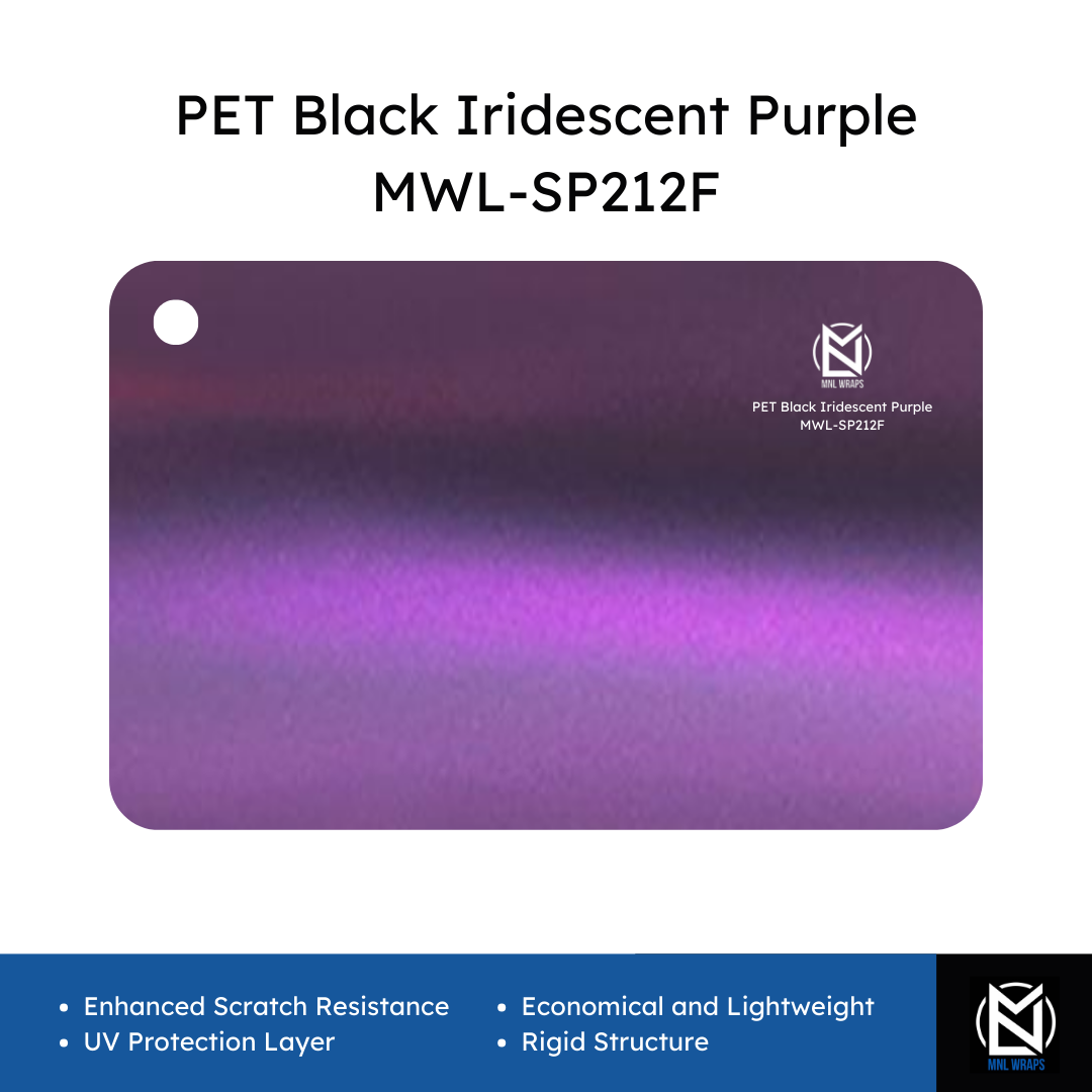 PET Black Iridescent Purple MWL-SP212F