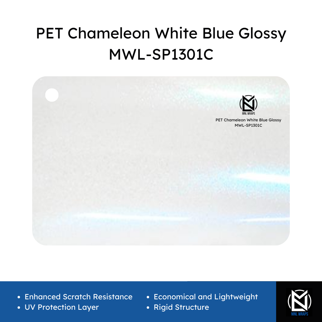 PET Chameleon White Blue Glossy MWL-SP1301C
