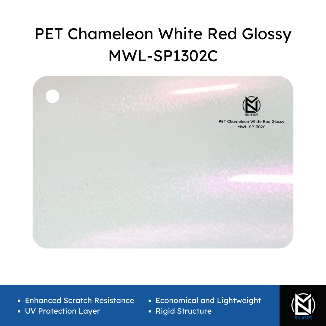 PET Chameleon White Red Glossy MWL-SP1302C