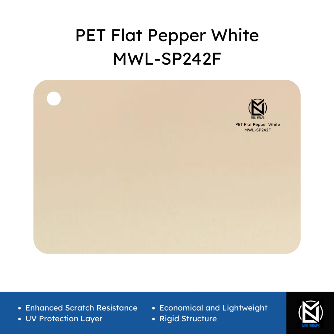 PET Flat Pepper White MWL-SP242F