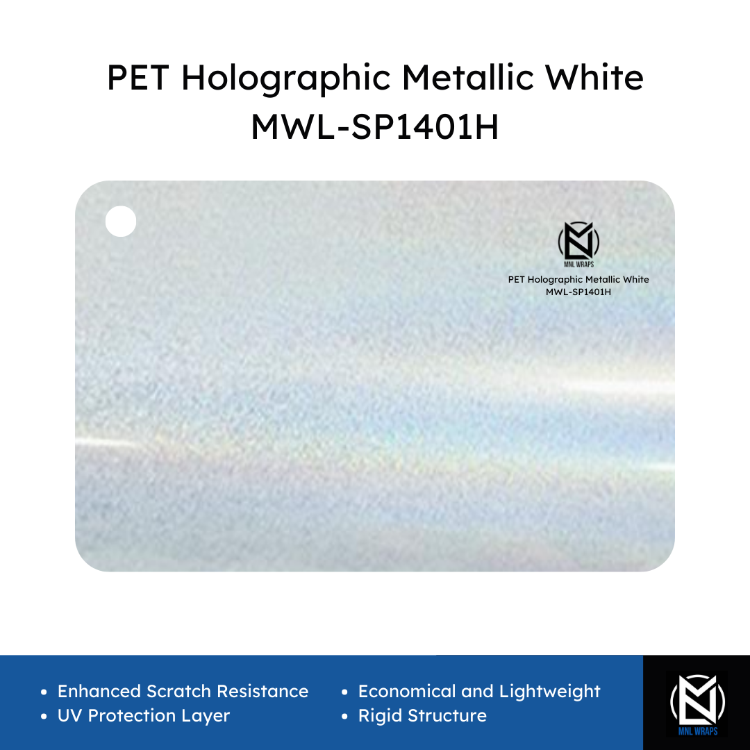 PET Holographic Metallic White MWL-SP1401H