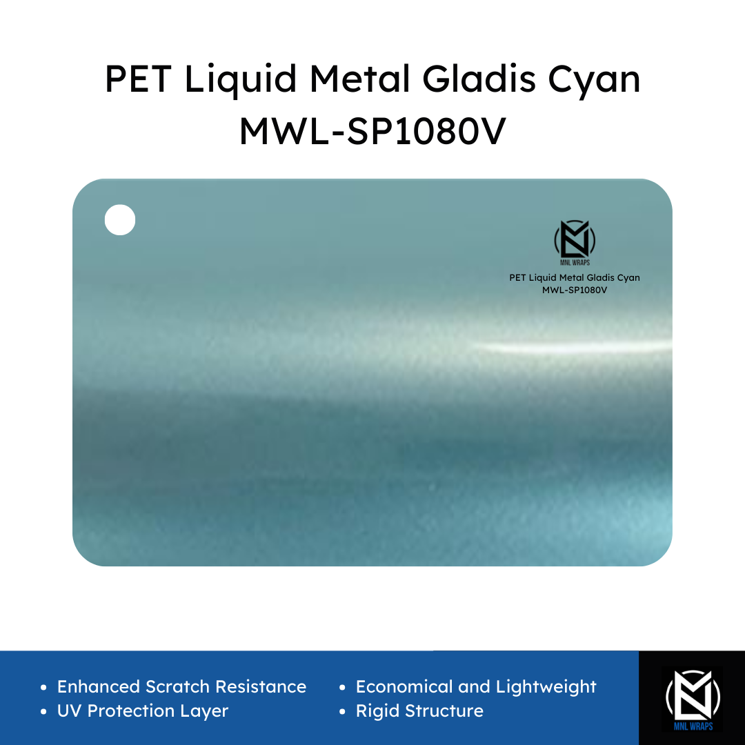 PET Liquid Metal Gladis Cyan MWL-SP1080V
