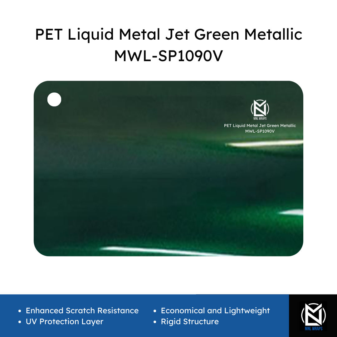 PET Liquid Metal Jet Green Metallic MWL-SP1090V