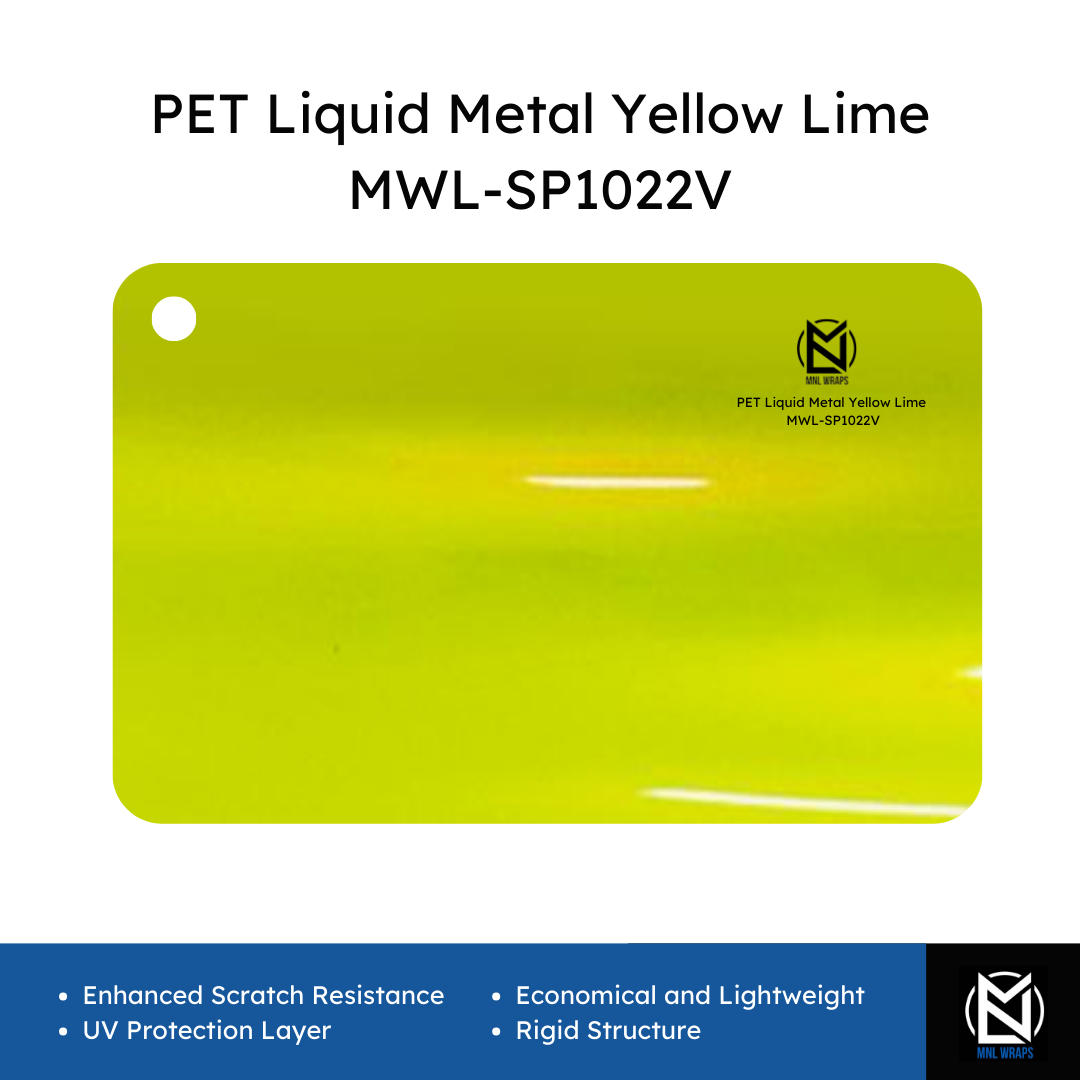 PET Liquid Metal Yellow Lime MWL-SP1022V