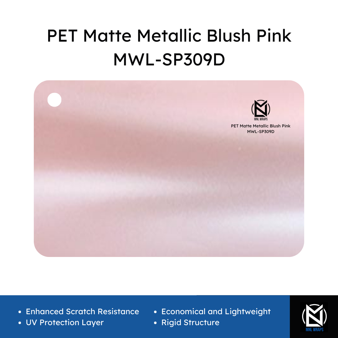 PET Matte Metallic Blush Pink MWL-SP309D