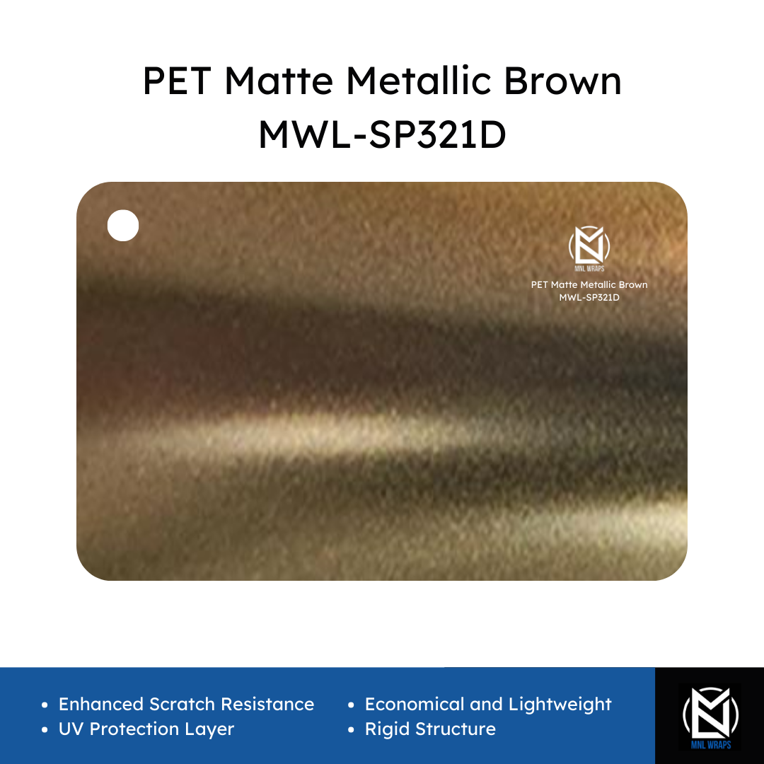 PET Matte Metallic Brown MWL-SP321D