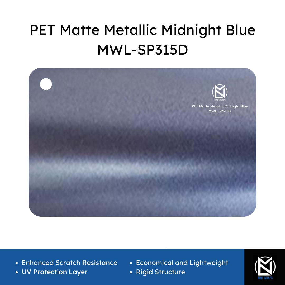 PET Matte Metallic Midnight Blue MWL-SP315D