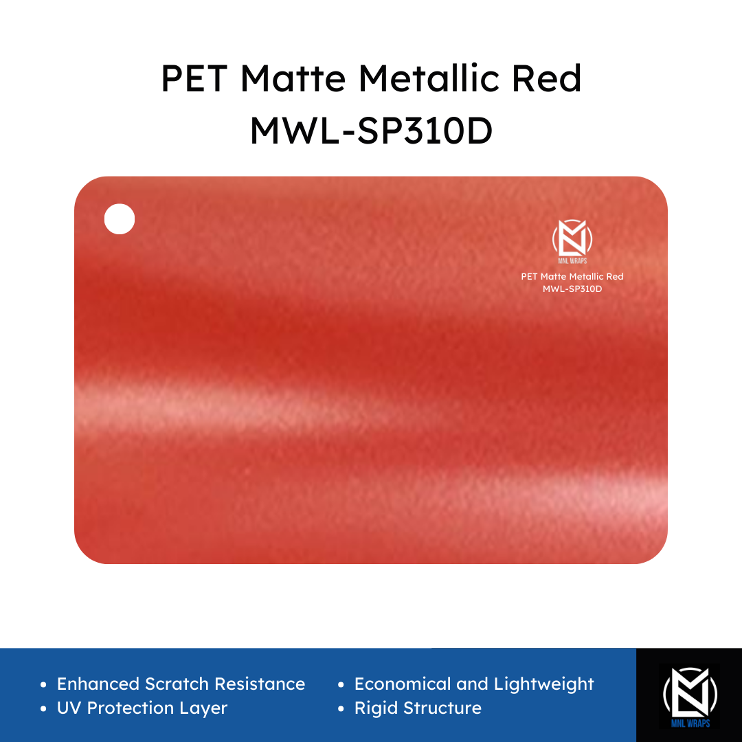 PET Matte Metallic Red MWL-SP310D