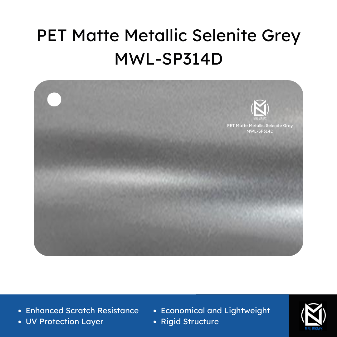 PET Matte Metallic Selenite Grey MWL-SP314D