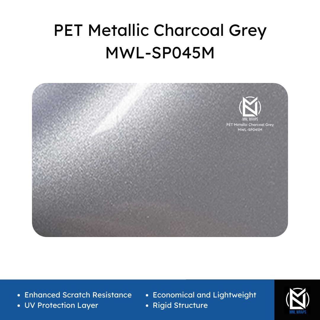 PET Metallic Charcoal Grey MWL-SP045M