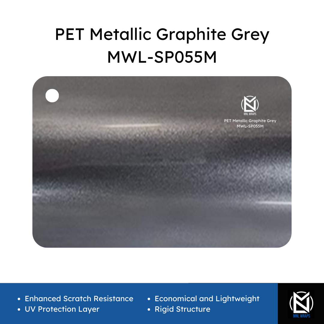 PET Metallic Graphite Grey MWL-SP055M
