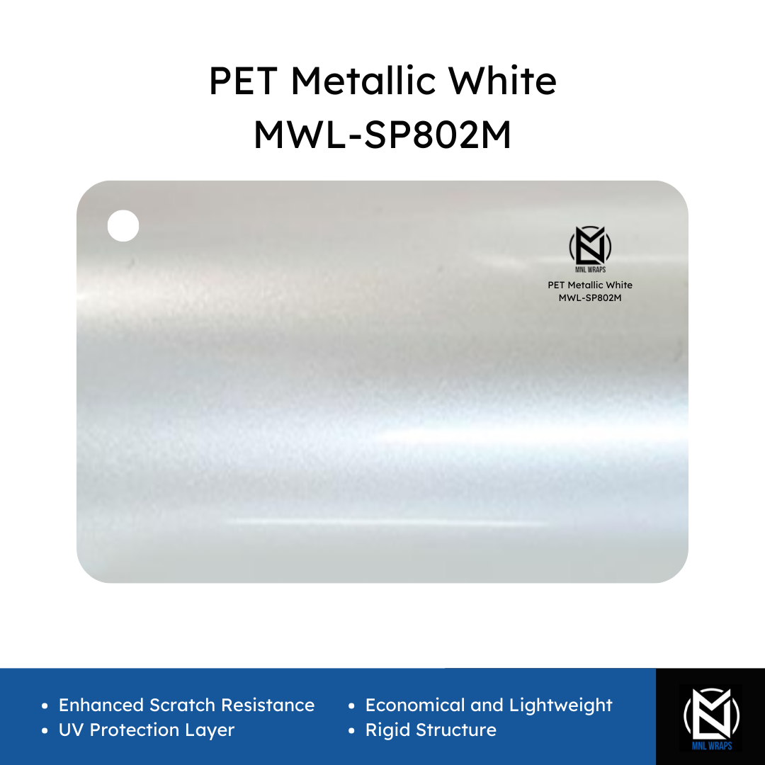 PET Metallic White MWL-SP802M