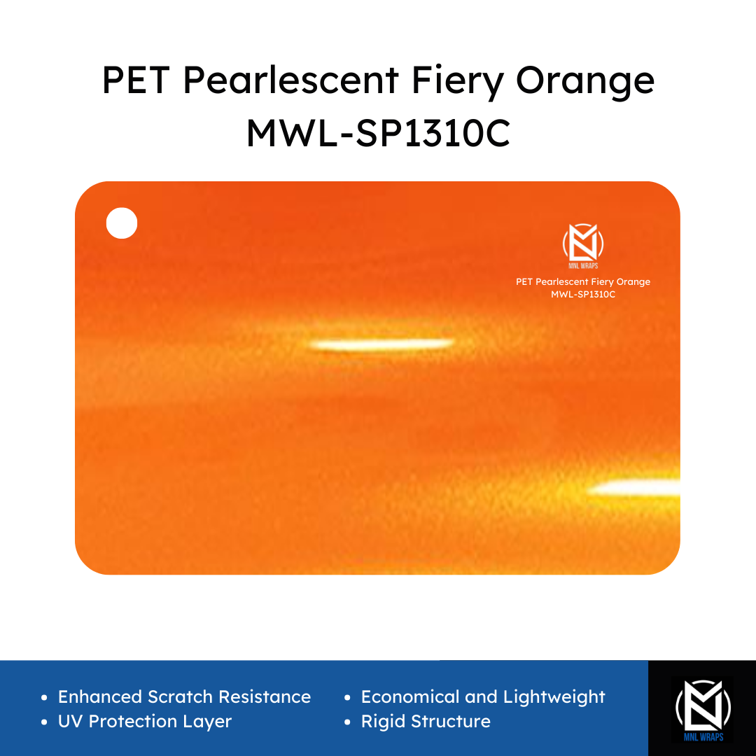 PET Pearlescent Fiery Orange MWL-SP1310C