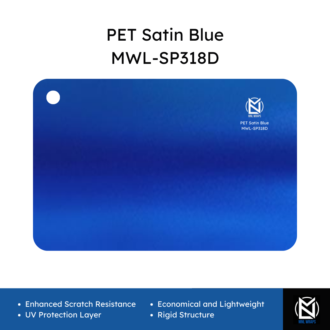 PET Satin Blue MWL-SP318D