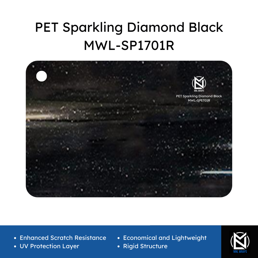 PET Sparkling Diamond Black MWL-SP1701R