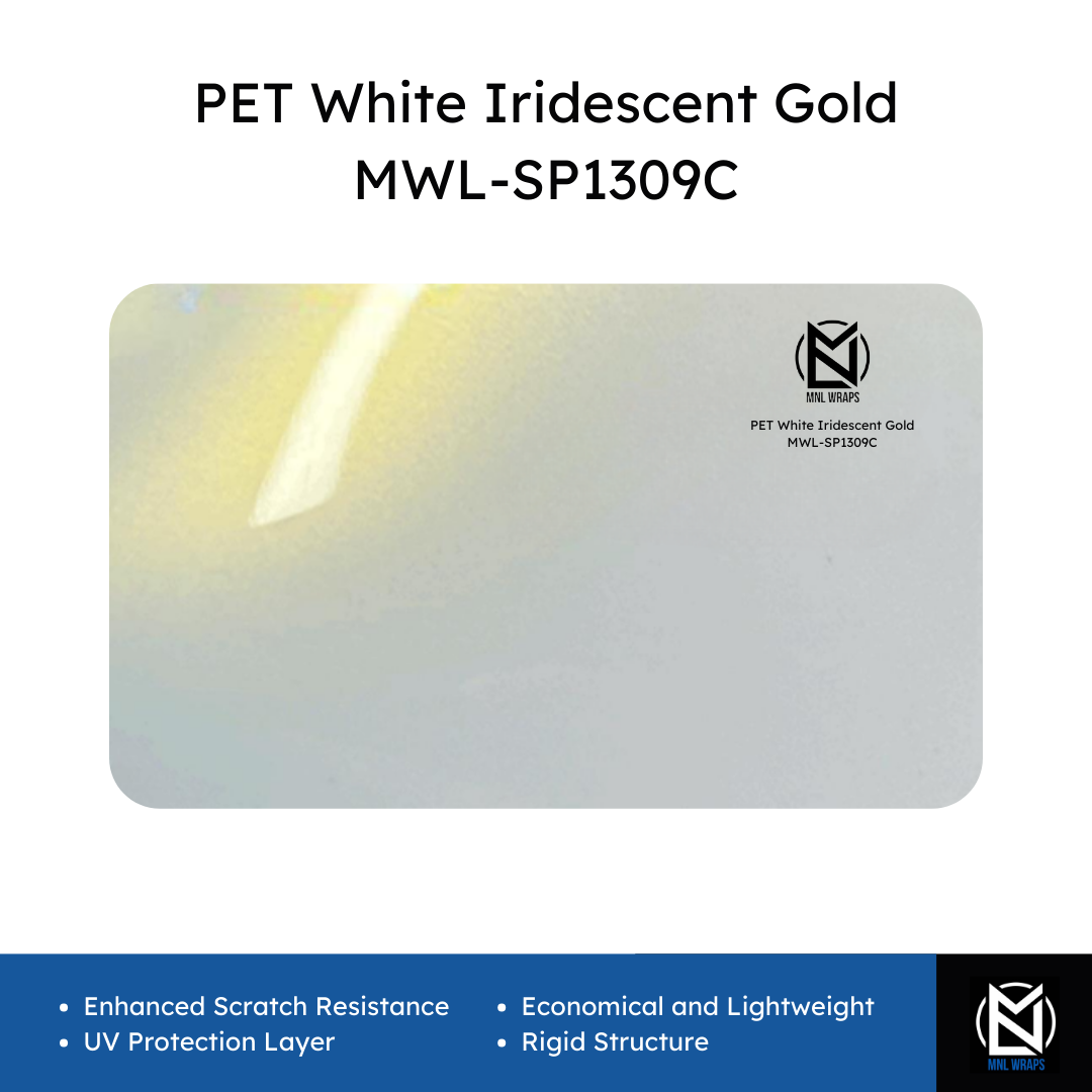 PET White Iridescent Gold MWL-SP1309C