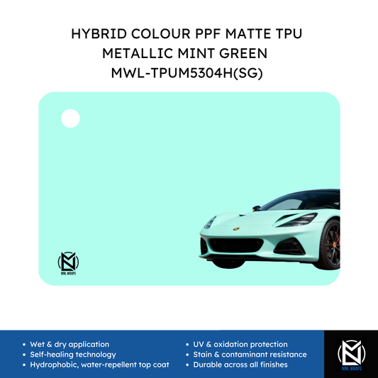 HYBRID COLOUR PPF MATTE TPU METALLIC MINT GREEN  MWL-TPUM5304H(SG)