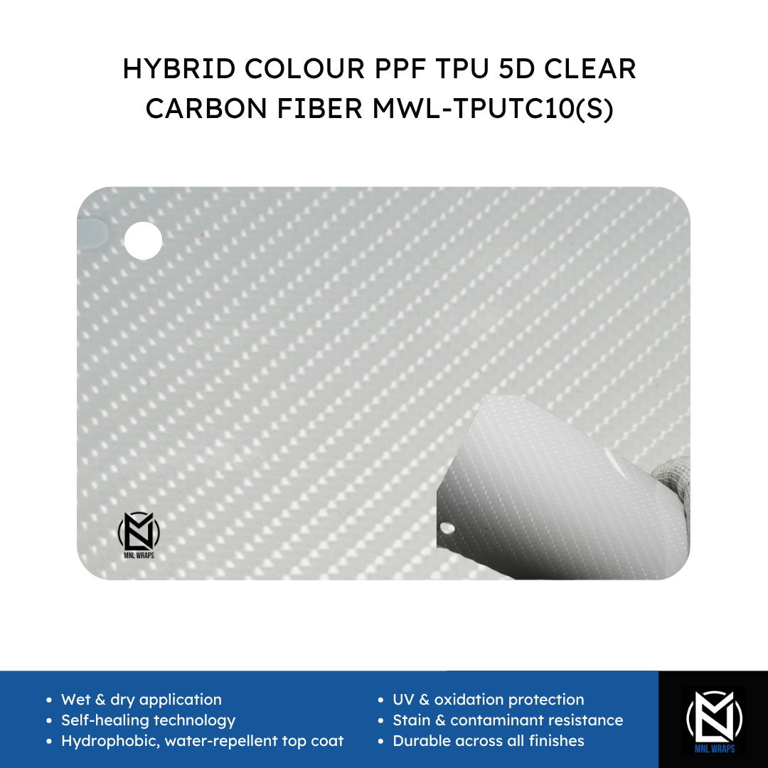 HYBRID COLOUR PPF TPU 5D CLEAR CARBON FIBER MWL-TPUTC10L(SG)