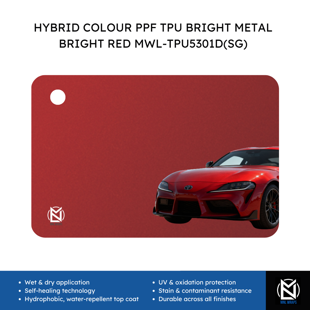 HYBRID COLOUR PPF TPU BRIGHT METAL BRIGHT RED MWL-TPU5301D(SG)