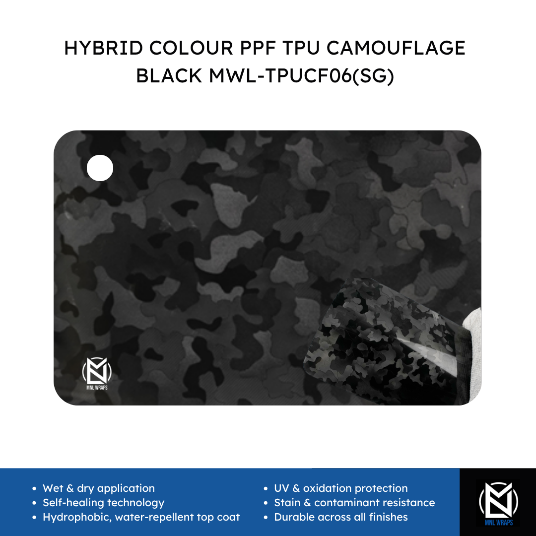 HYBRID COLOUR PPF TPU CAMOUFLAGE BLACK MWL-TPUCF06(SG)