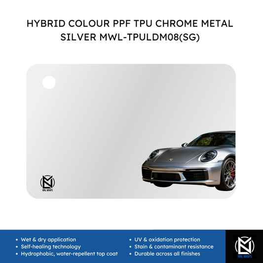 HYBRID COLOUR PPF TPU CHROME METAL SILVER MWL-TPULDM08(SG)