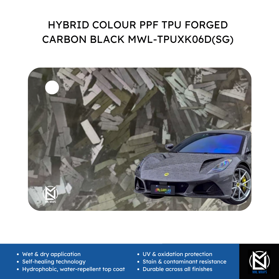 HYBRID COLOUR PPF TPU FORGED CARBON BLACK MWL-TPUXK06D(SG)