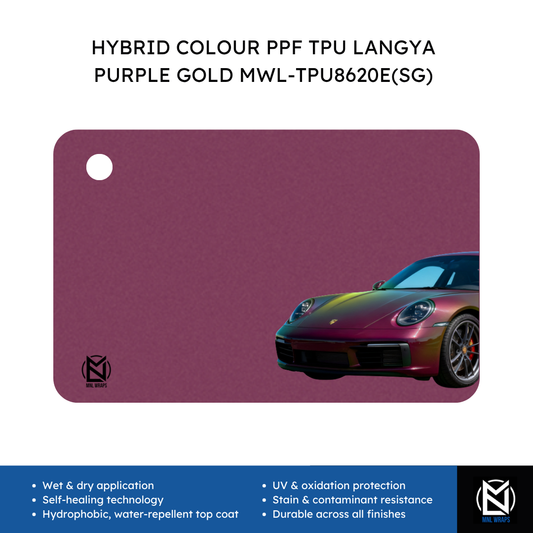 HYBRID COLOUR PPF TPU LANGYA PURPLE GOLD MWL-TPU8620E(SG)