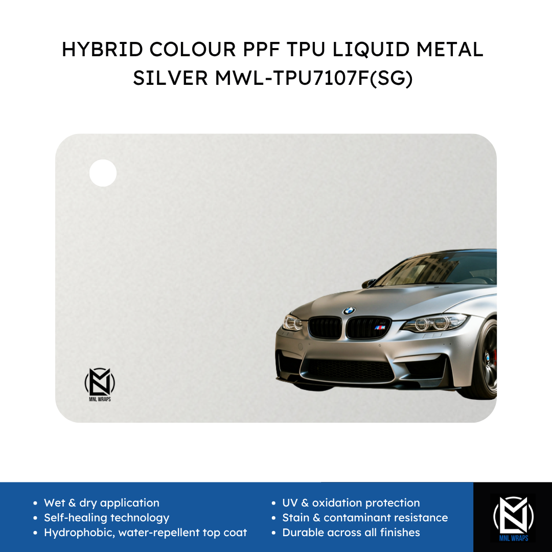 HYBRID COLOUR PPF TPU LIQUID METAL SILVER MWL-TPU7107F(SG)