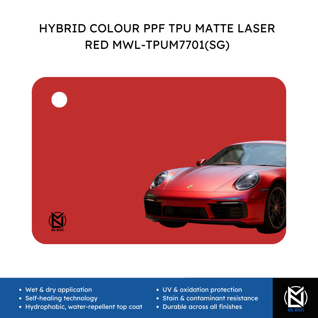 HYBRID COLOUR PPF TPU MATTE LASER RED MWL-TPUM7701(SG)