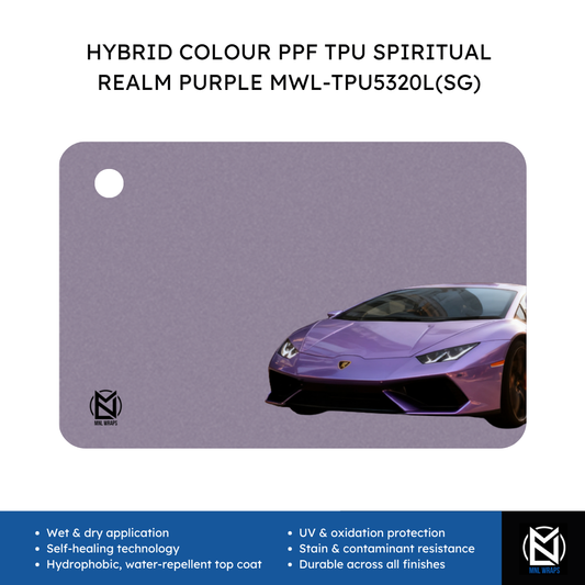 HYBRID COLOUR PPF TPU SPIRITUAL REALM PURPLE MWL-TPU5320L(SG)