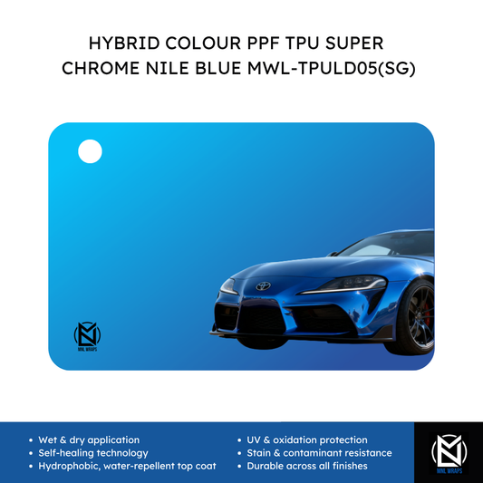 HYBRID COLOUR PPF TPU SUPER CHROME NILE BLUE MWL-TPULD05(SG)