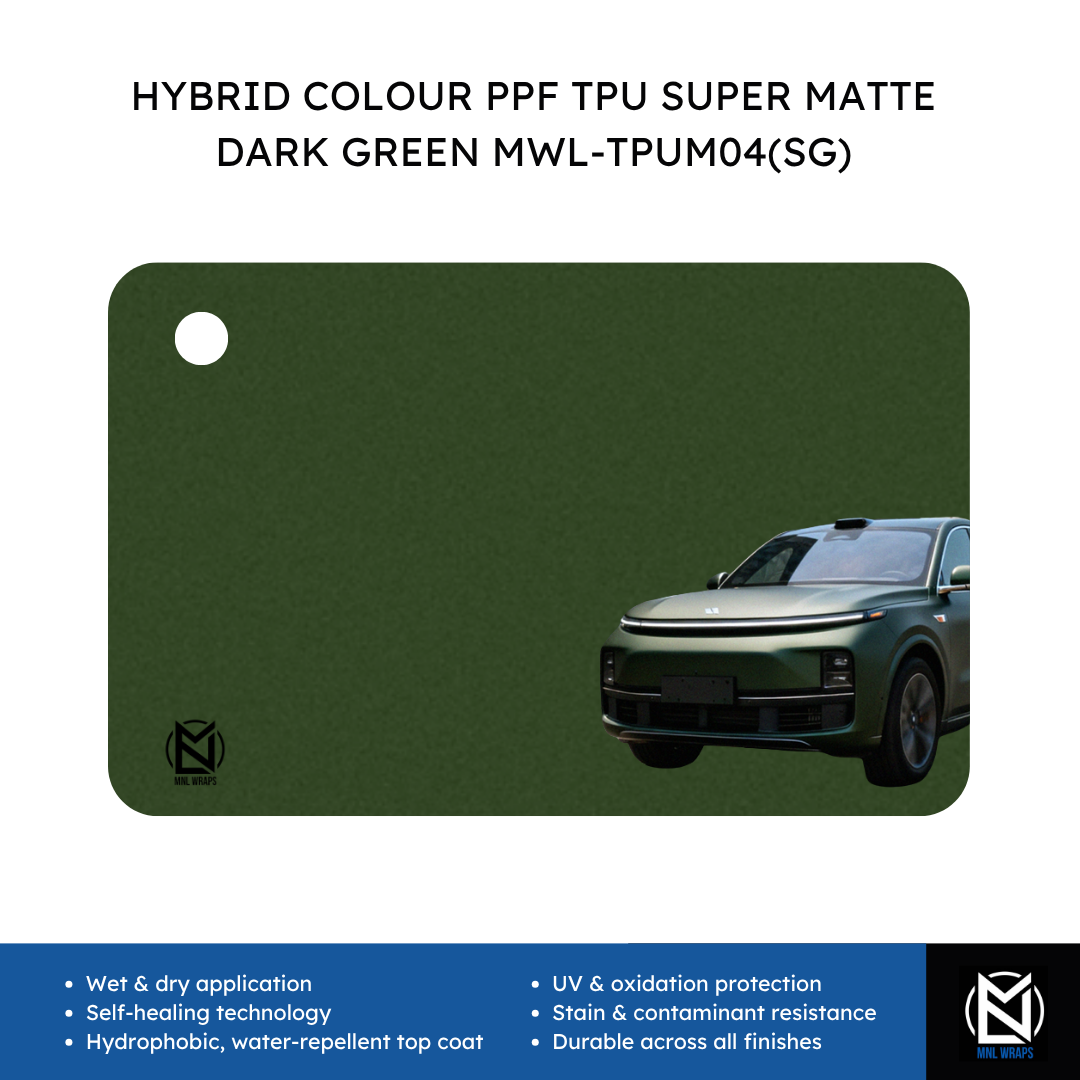 HYBRID COLOUR PPF TPU SUPER MATTE DARK GREEN MWL-TPUM04(SG)
