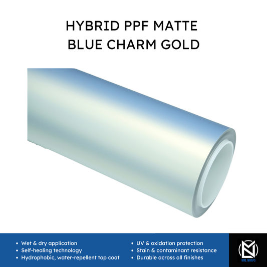 Hybrid PPF Matte Blue Charm Gold