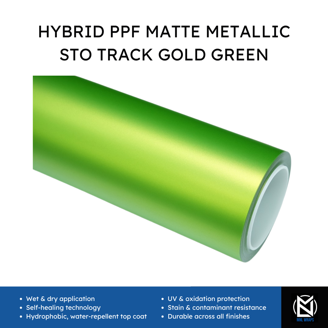 Hybrid PPF Matte Metallic STO Track Gold Green