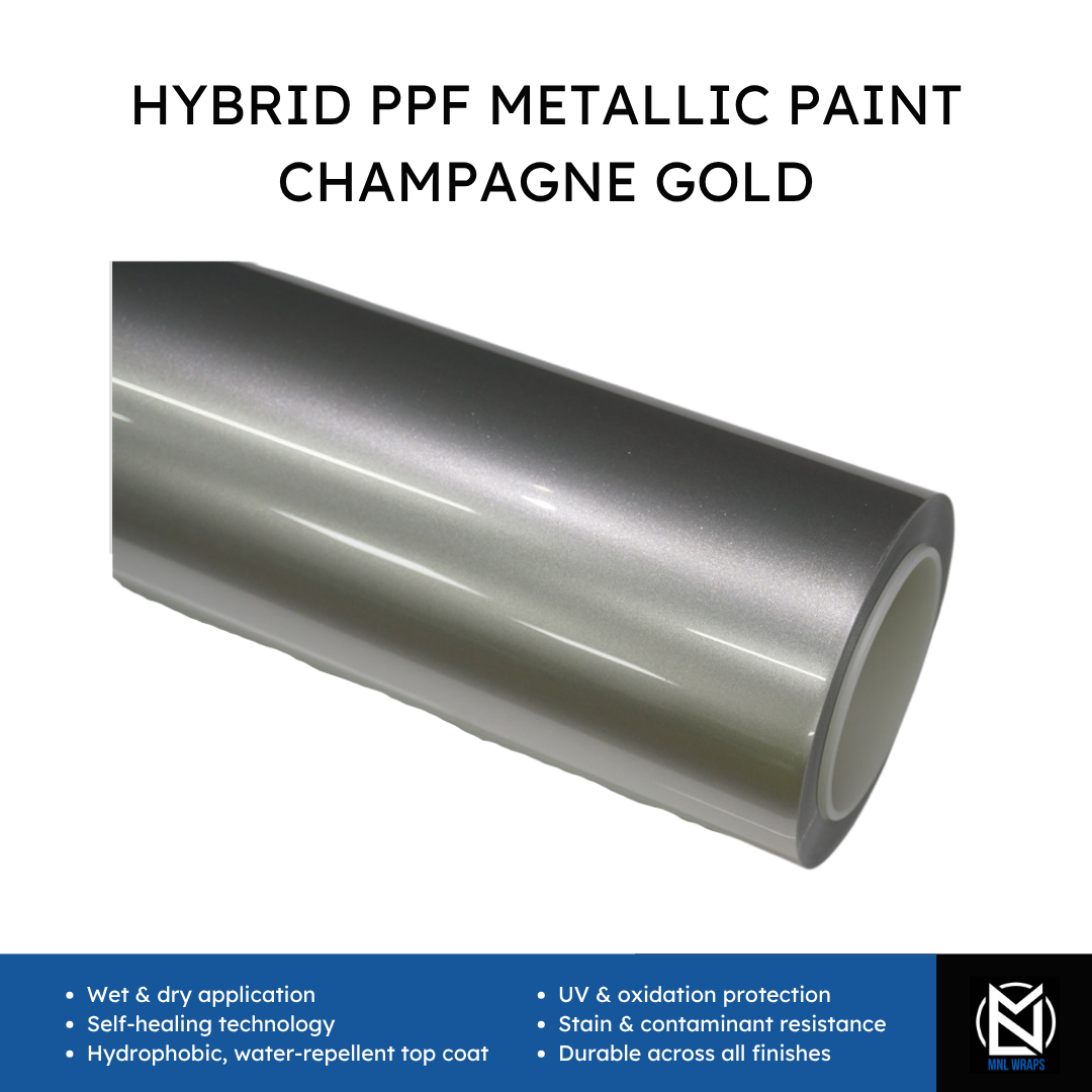 Hybrid PPF Metallic Paint Champagne Gold