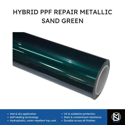 Hybrid PPF Repair Metallic Sand Green