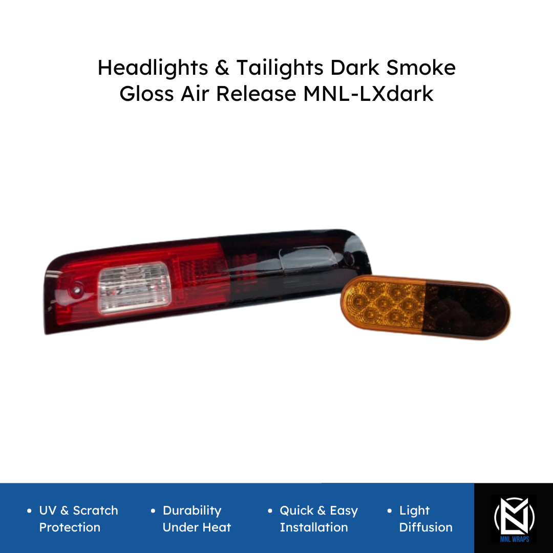 Headlights & Tailights Dark Smoke Gloss Air Release MNL-LXdark