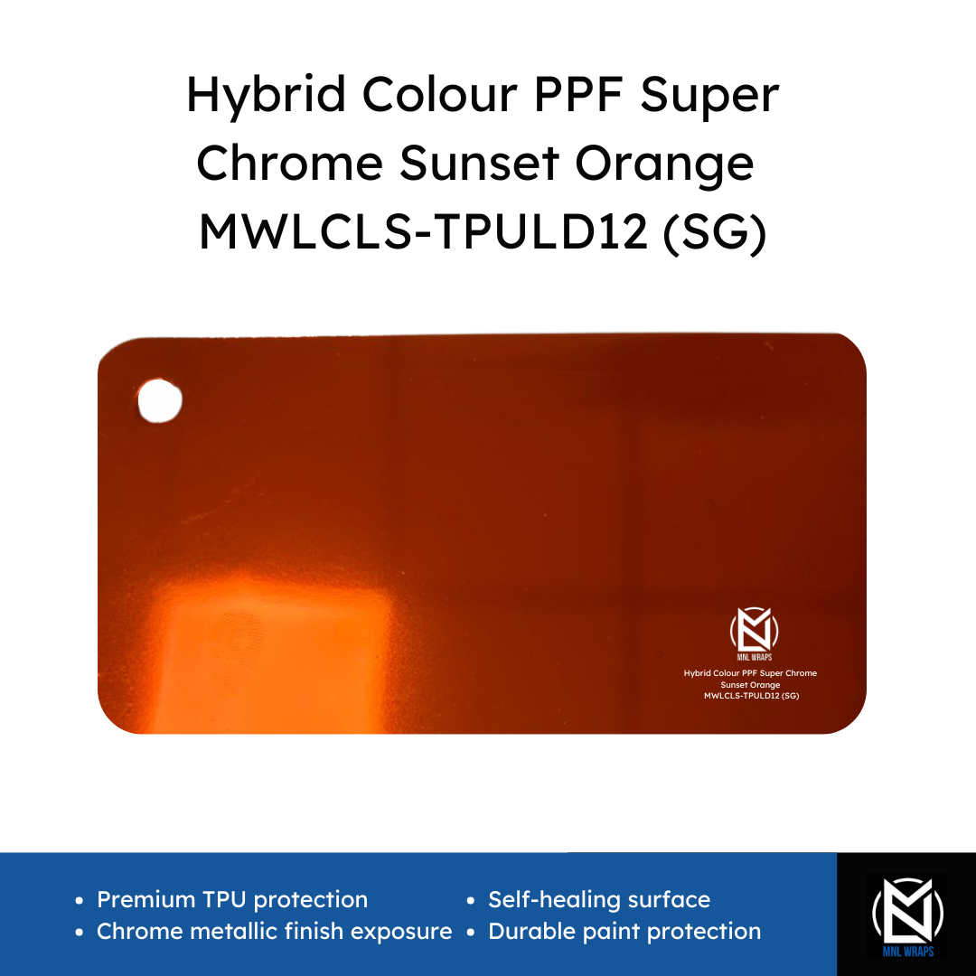 Hybrid Colour PPF – Super Chrome Sunset Orange MWLCLS-TPULD12 (SG)