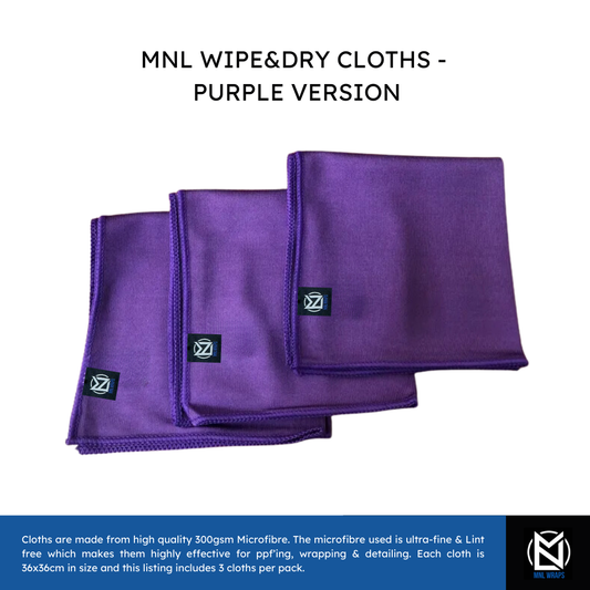 MNL WIPE&DRY CLOTHS -  PURPLE VERSION