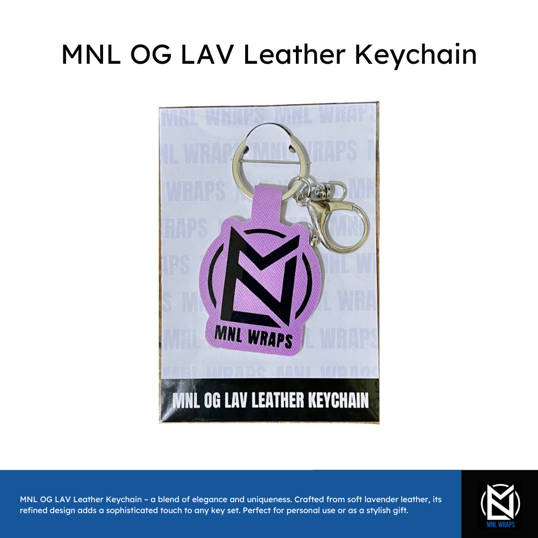 MNL OG LAV Leather Keychain – Understated Luxury