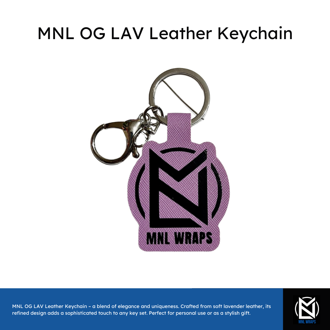 MNL OG LAV Leather Keychain – Understated Luxury