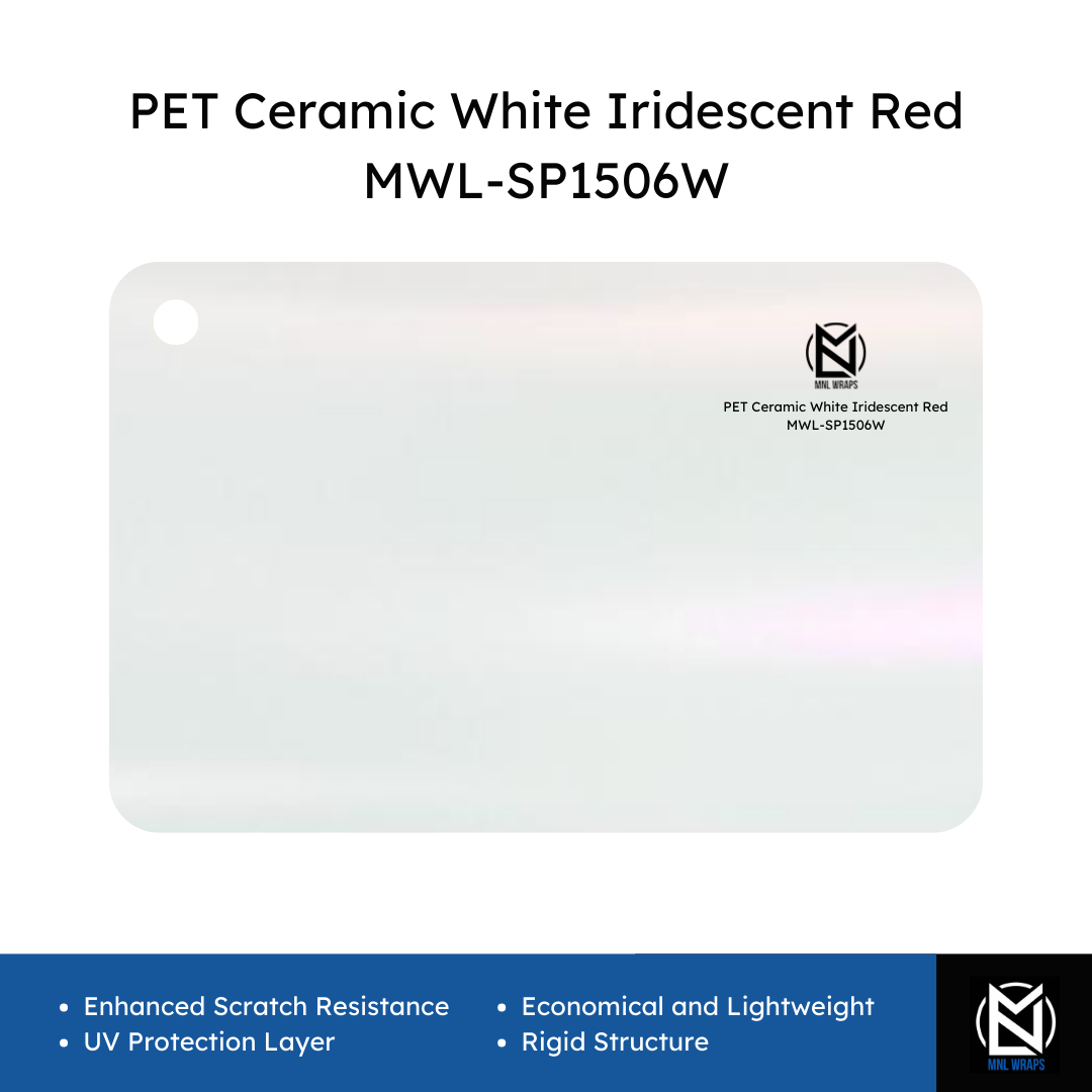 PET Ceramic White Iridescent Red MWL-SP1506W