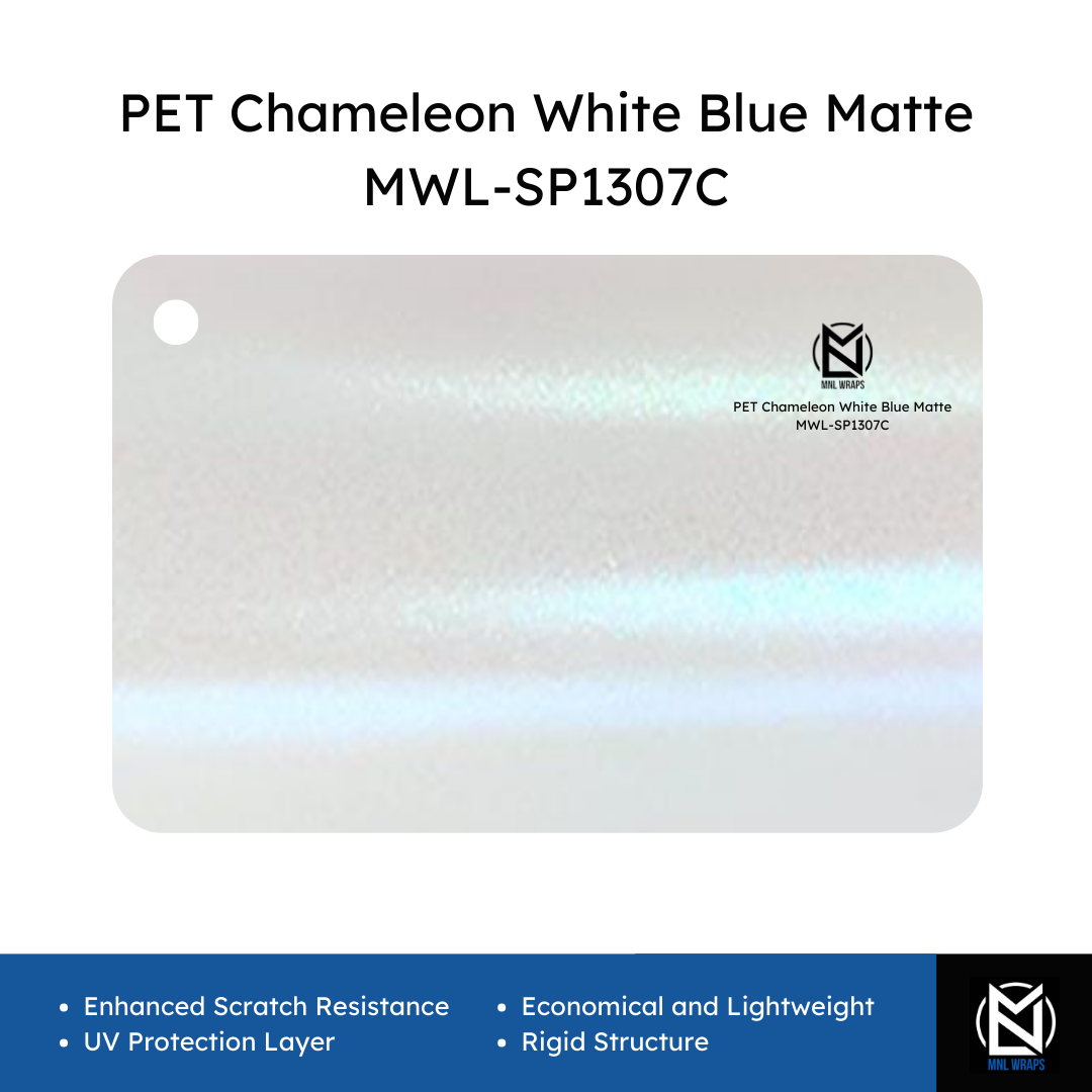 PET Chameleon White Blue Matte MWL-SP1307C