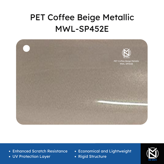 PET Coffee Beige Metallic MWL-SP452E
