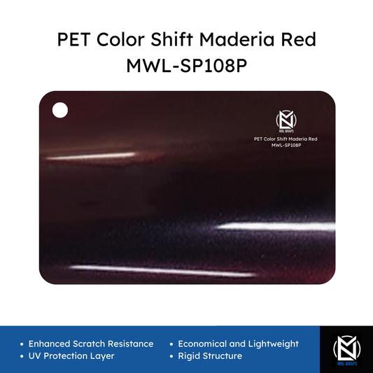 PET Color Shift Madeira Red MWL-SP108P