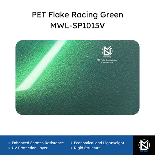 PET Flake Racing Green MWL-SP1015V