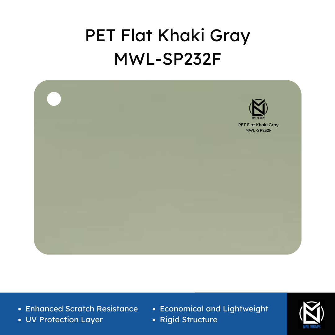 PET Flat Khaki Gray MWL-SP232F
